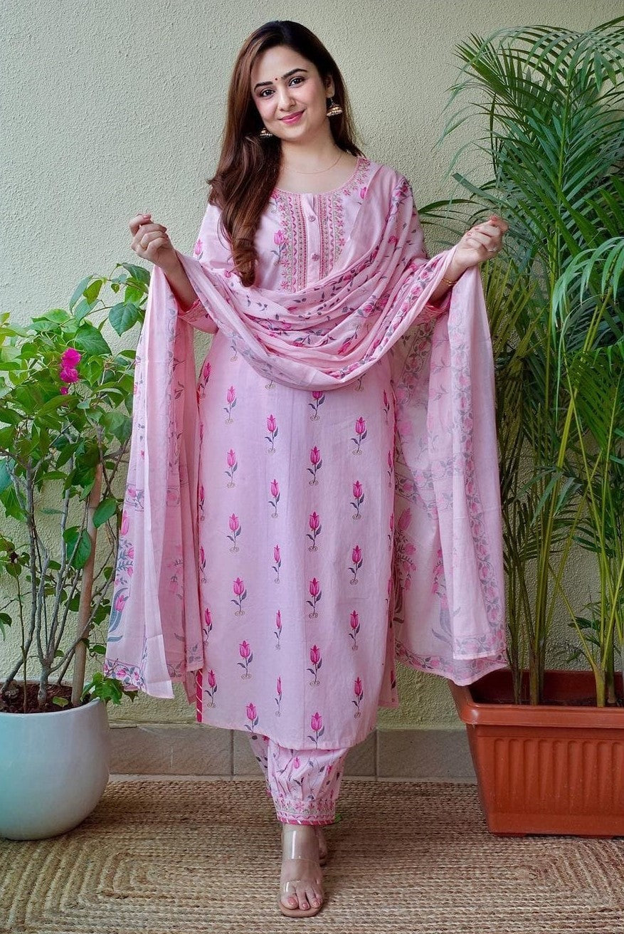Colour Edition Lady Leela Cotton Afghani Readymade Suit – Kavya Style Plus